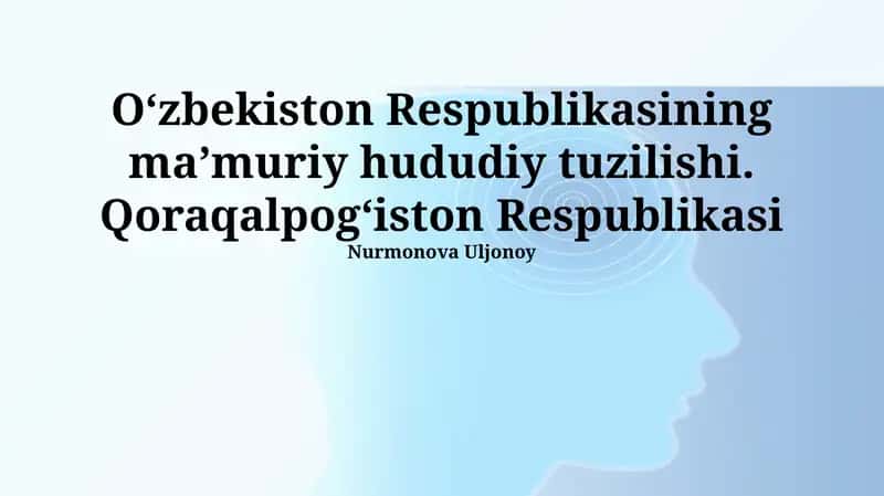 Qoraqalpogʻiston Respublikasining sogʻliqni saqlash tizimi