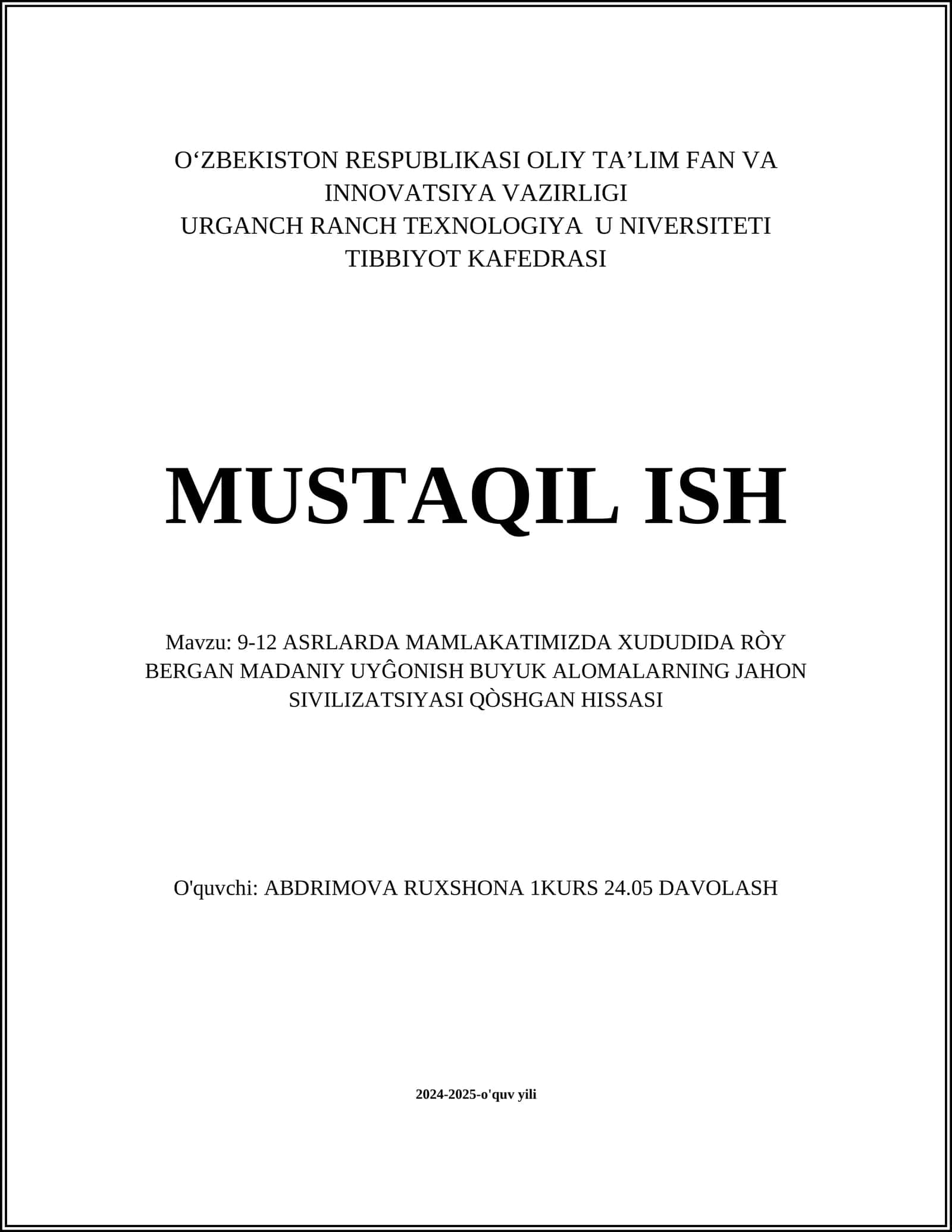Bayt ul-Hikma (Donishmandlar uyi)