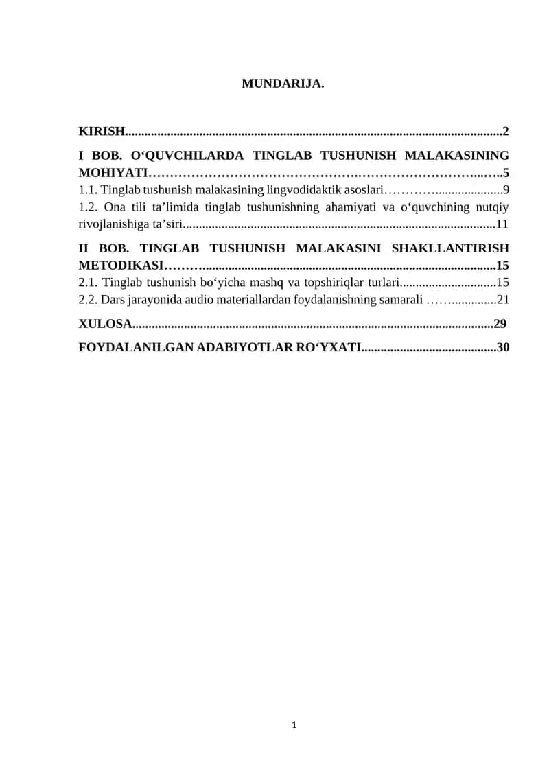 Tinglab tushunish malakasi