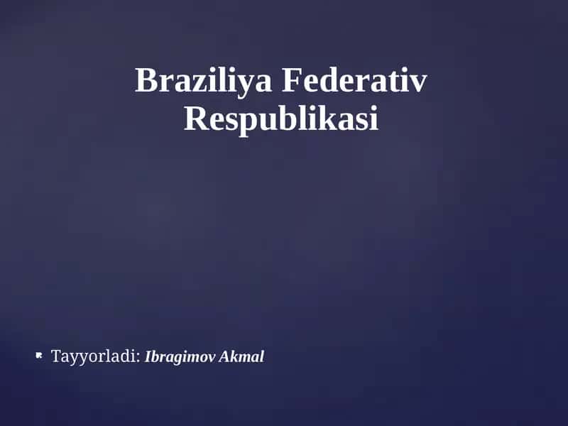 Braziliya Federativ Respublikasi
