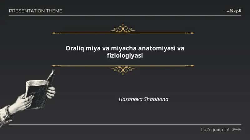 Oraliq miya va miyacha anatomiyasi va fiziologiyasi