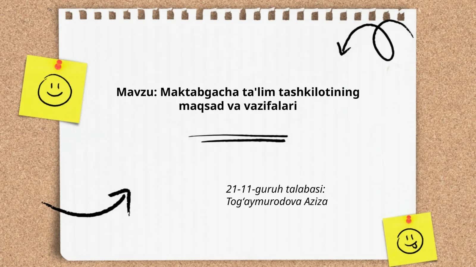 Maktabgacha ta'lim tashkilotining maqsad va vazifalari