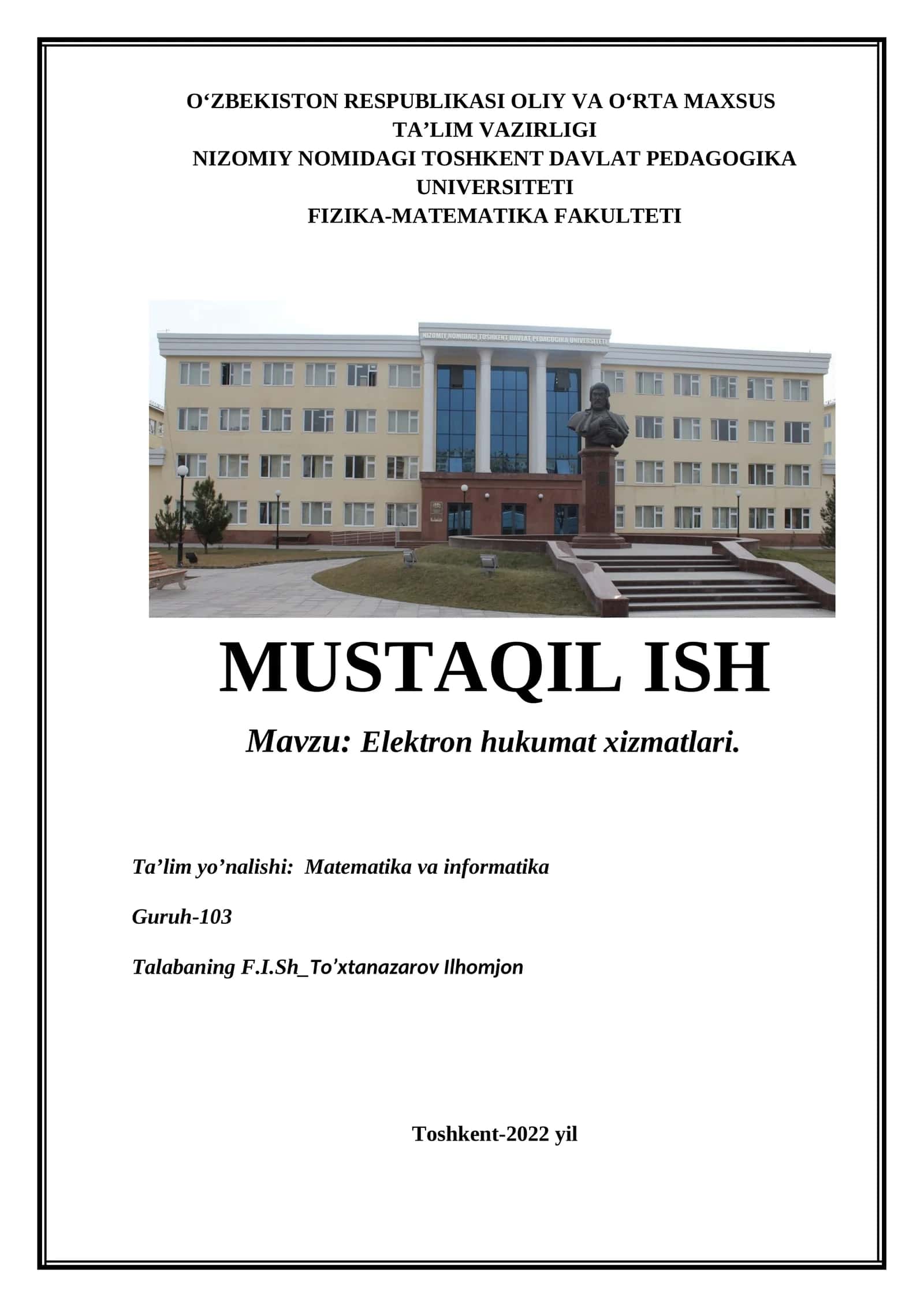Elektron hukumat xizmatlari