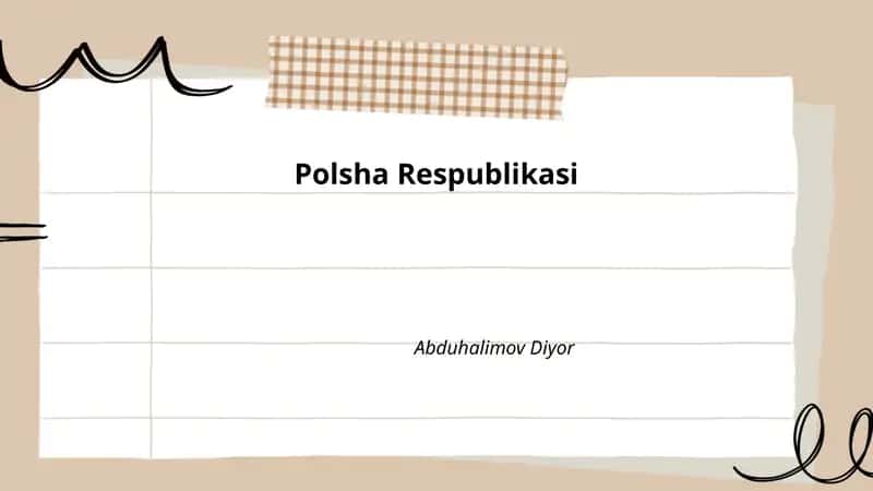 Polsha Respublikasi tarixi