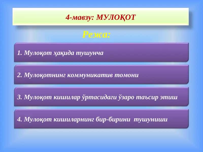 Мулоқот