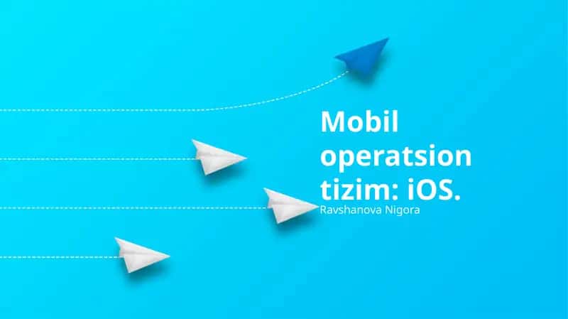 iOS Operatsion Sistemining Umumiy Ko'rinishi