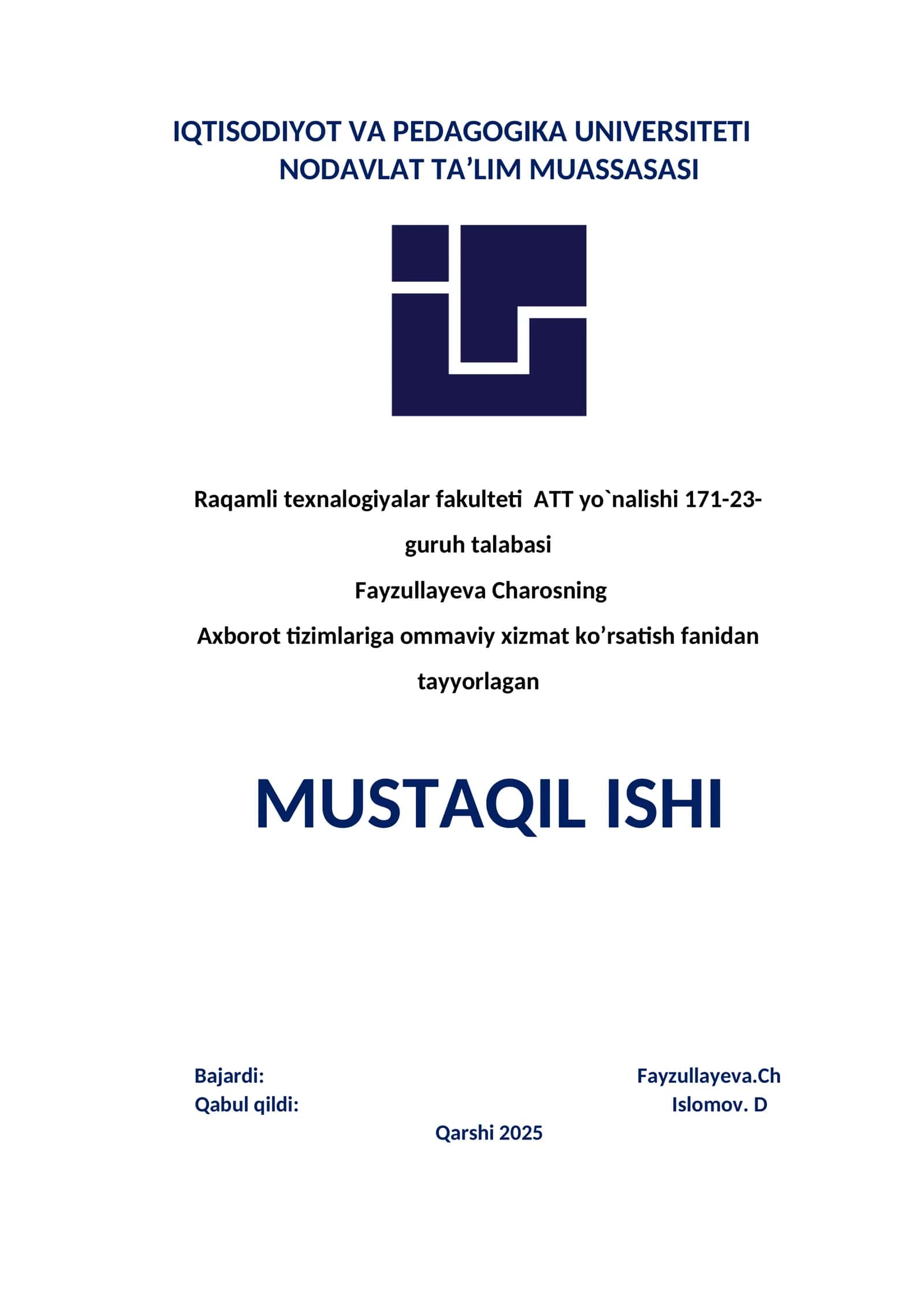 Poisson jarayonining nazariy asoslari