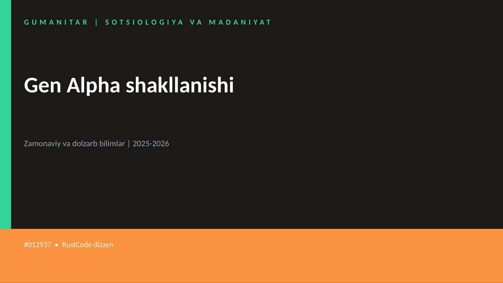 Gen Alpha shakllanishi