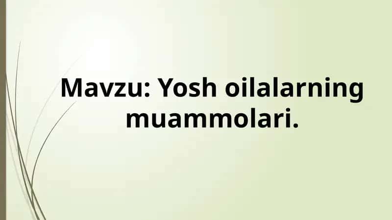 Yoshoilalarning muammolari