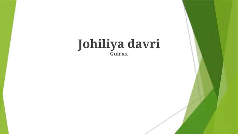 Johiliya davri