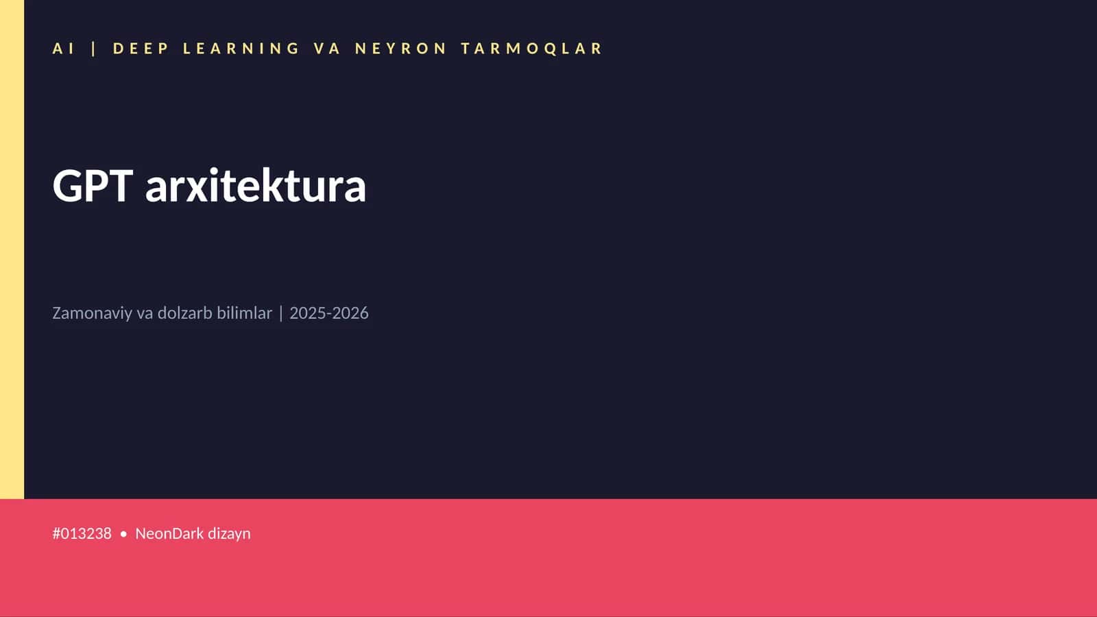 GPT arxitektura