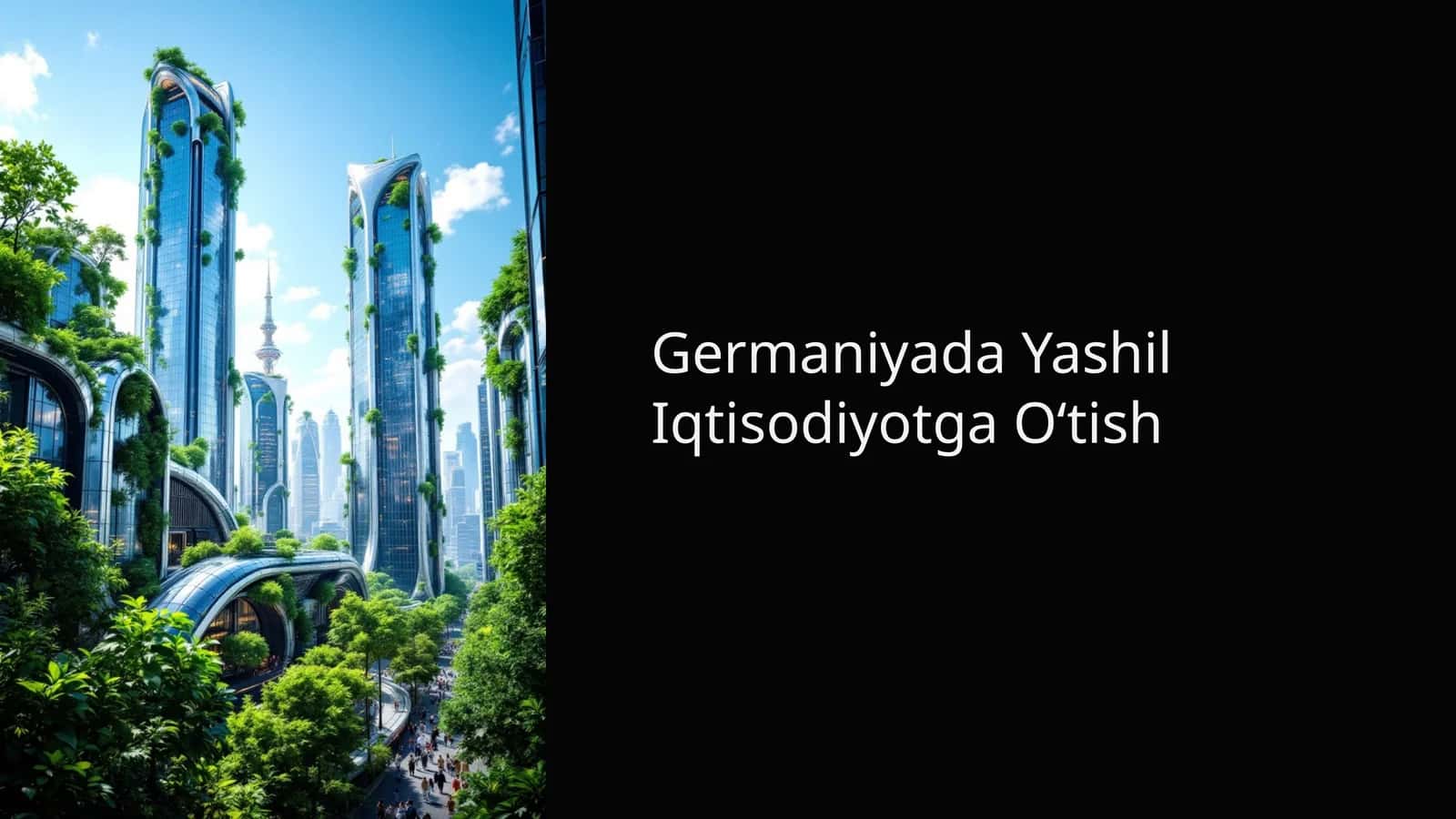 Germaniyada Yashil Iqtisodiyotga Oʻtish