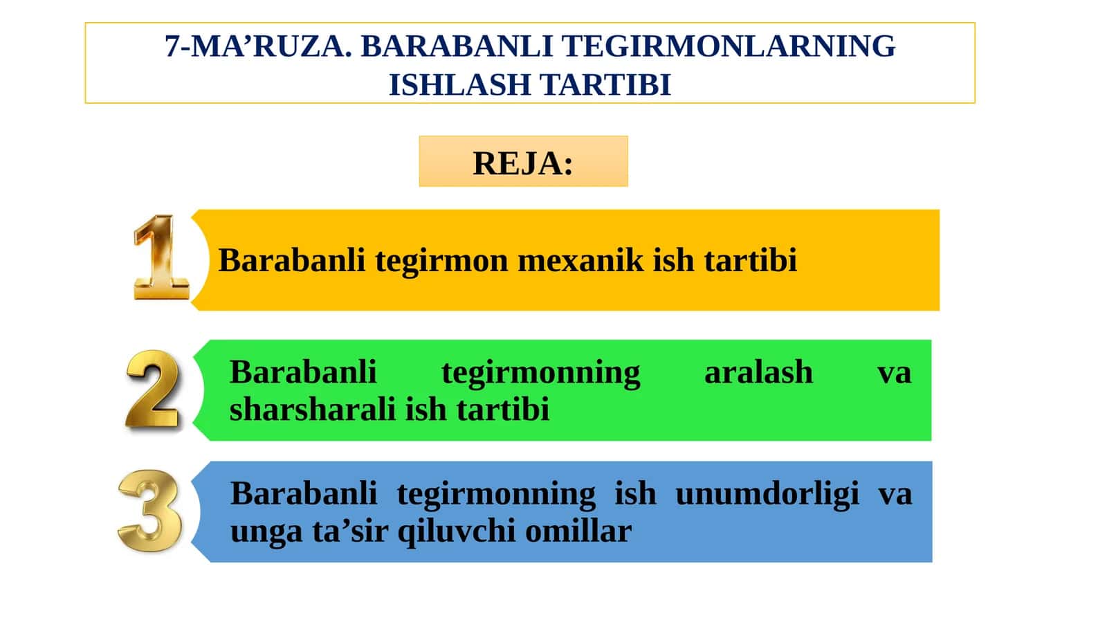 Barabanlitegirmonning ish tartibi