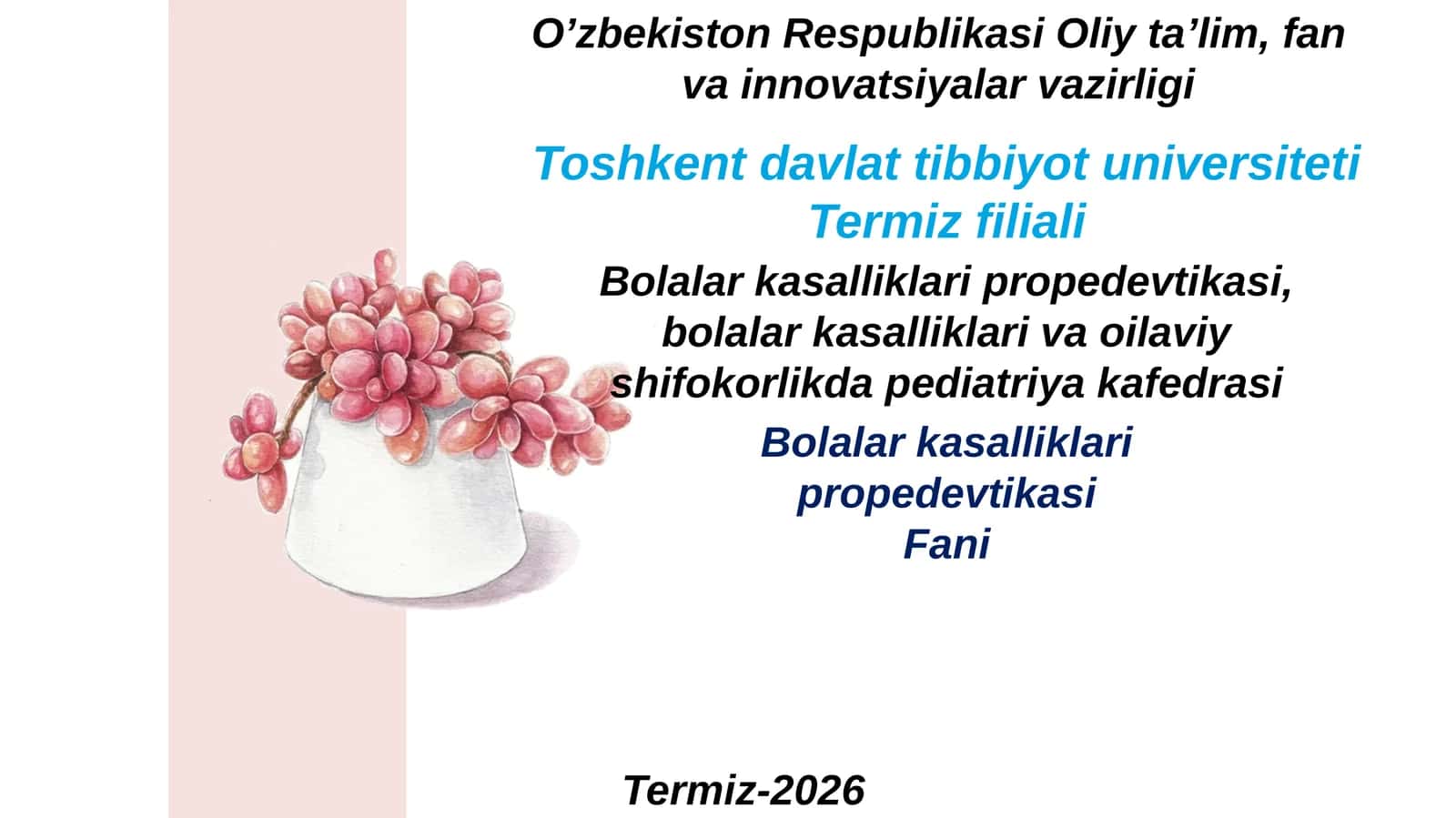 Bolalarda endokrin tizim aʼzolarining anatomo-fiziologik xususiyatlari