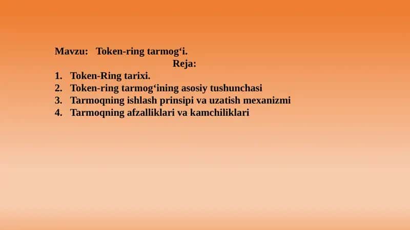 Token ring tarmog'i