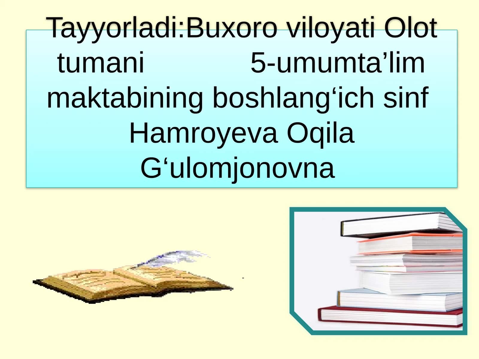 Ona tilim-jonu dilim, Sen-la olay chuqur bilim. Yozuv darsin boshlaymiz, Olg’a qadam tashlaymiz