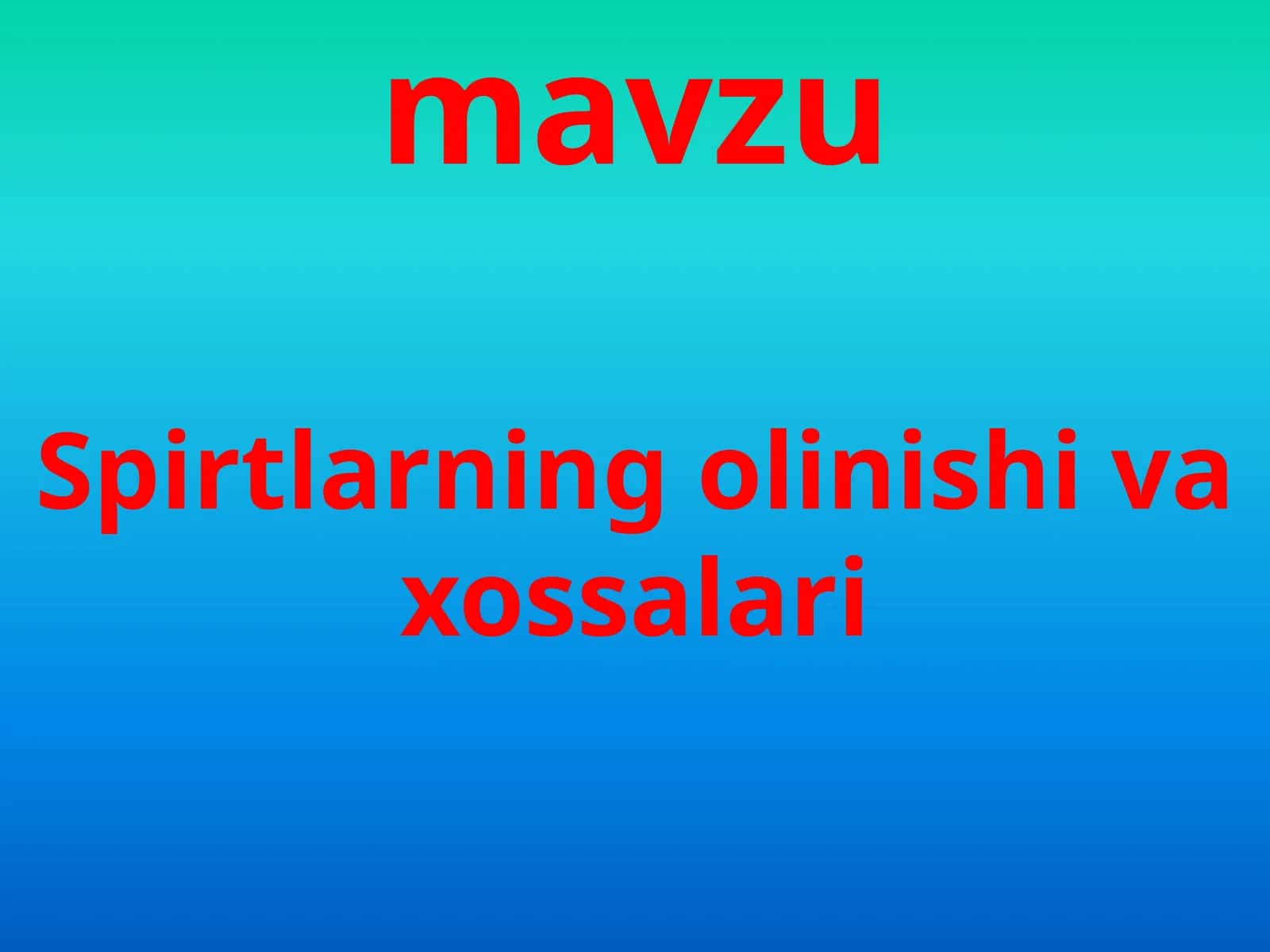 Spirtlarningolinishivaxossalari