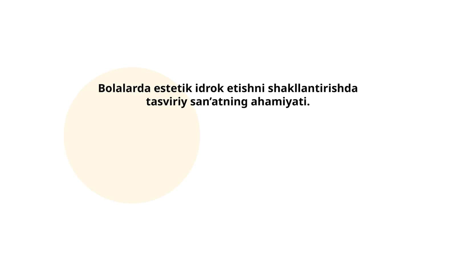 Bolalarda estetik idrok etishni shakllantirishda tasviriy san’atning ahamiyati