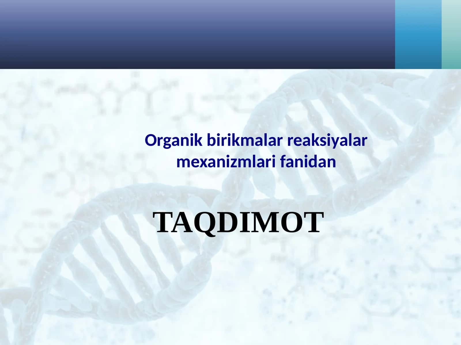 Organik birikmalar reaksiyalar mexanizmlari