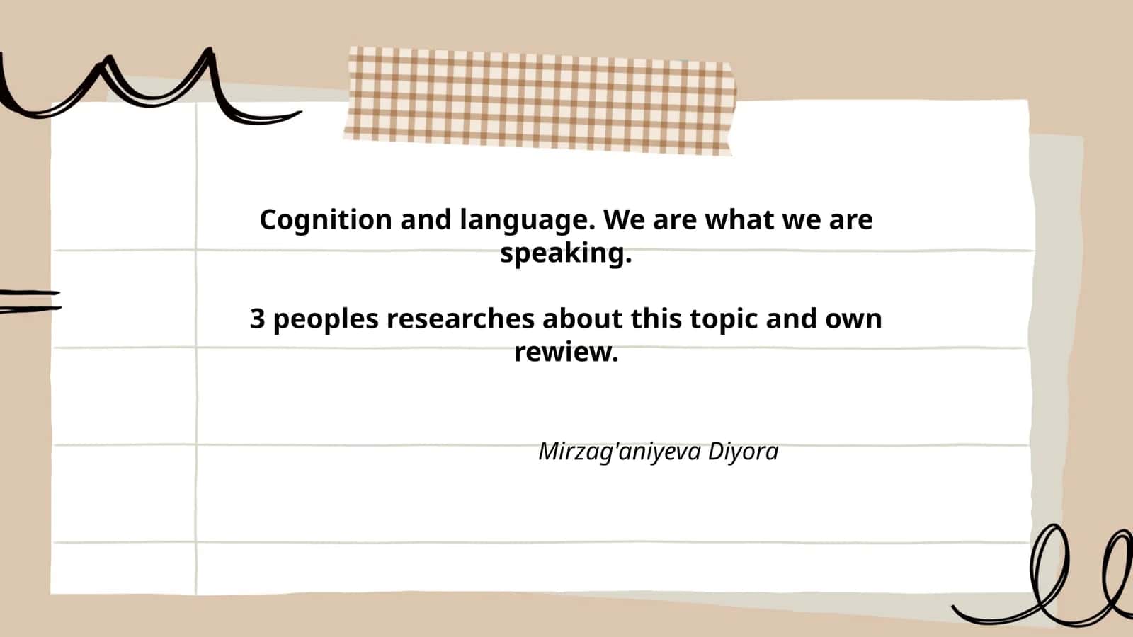 The Relationship Between Language and Thought