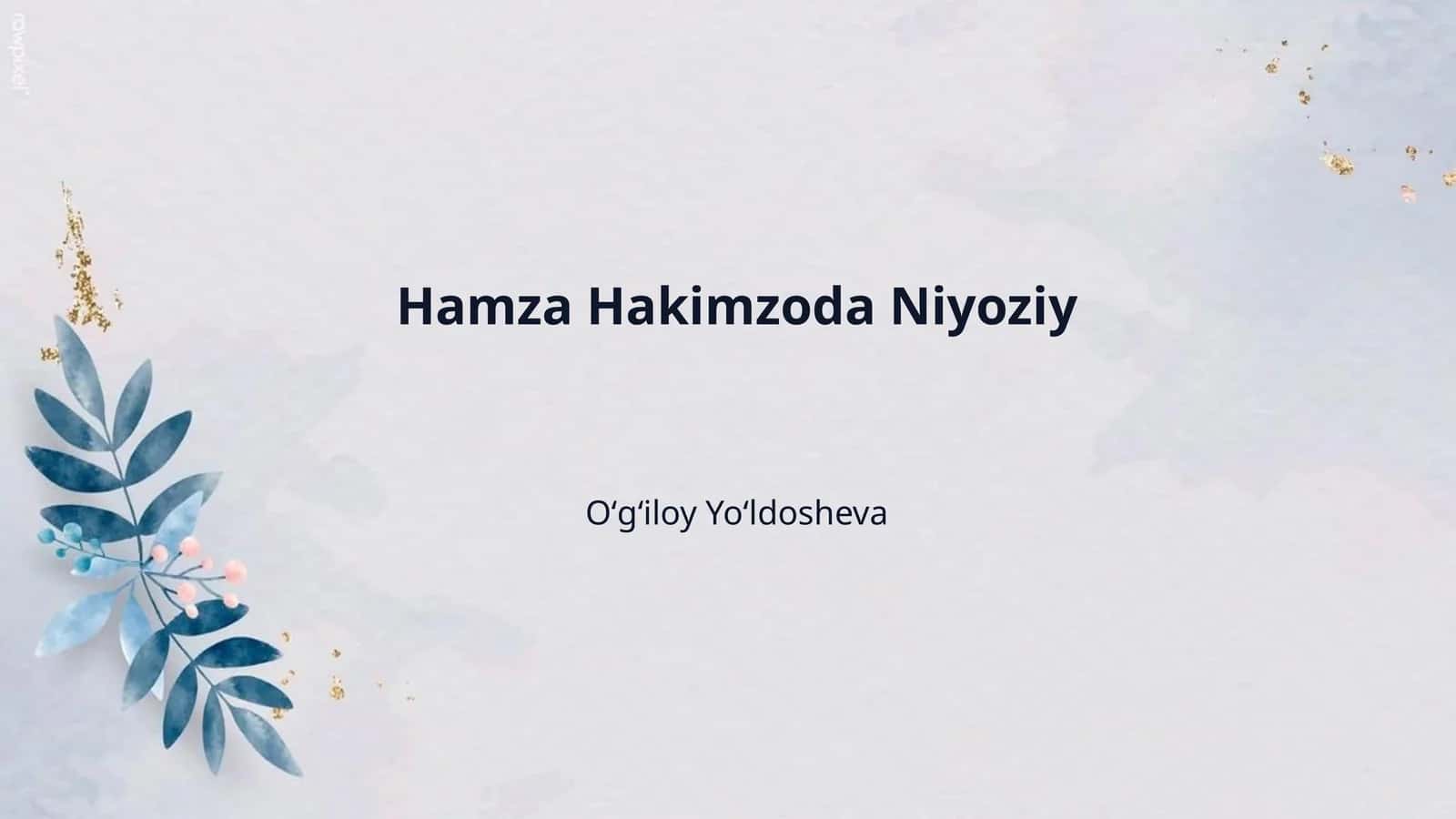 Hamza Hakimzoda Niyoziy