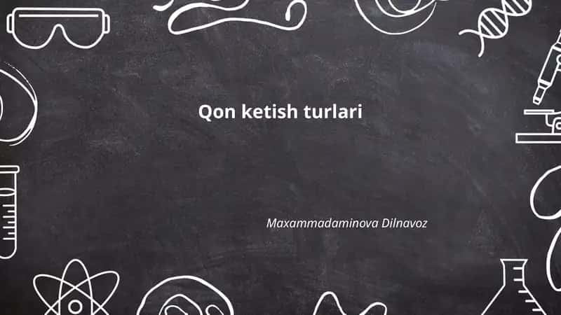 Qon ketish turlari