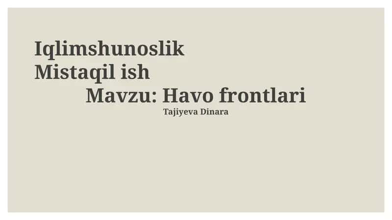 Iqlimshunoslik