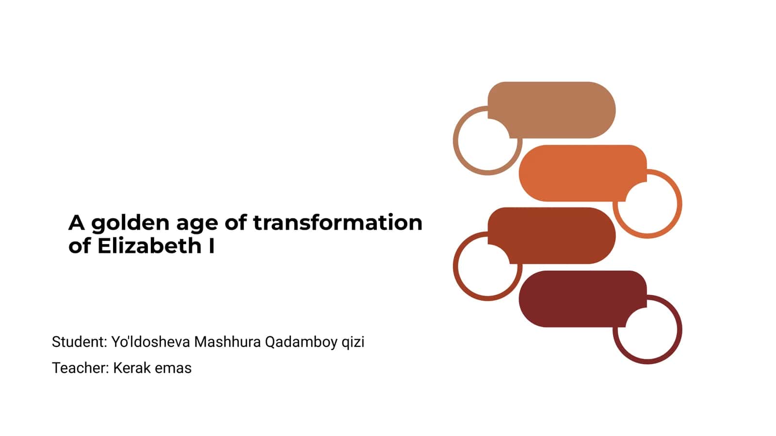 A golden age of transformation of Elizabeth I