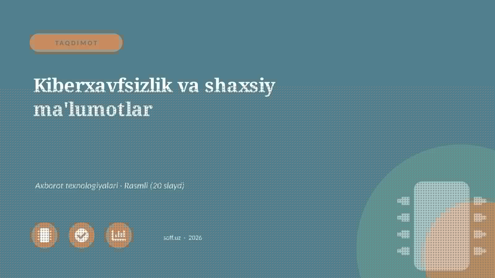 Kiberxavfsizlik va shaxsiy ma'lumotlar