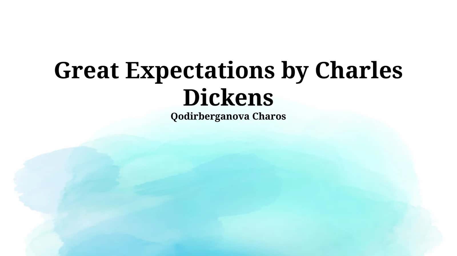 Qodirberganova Charos