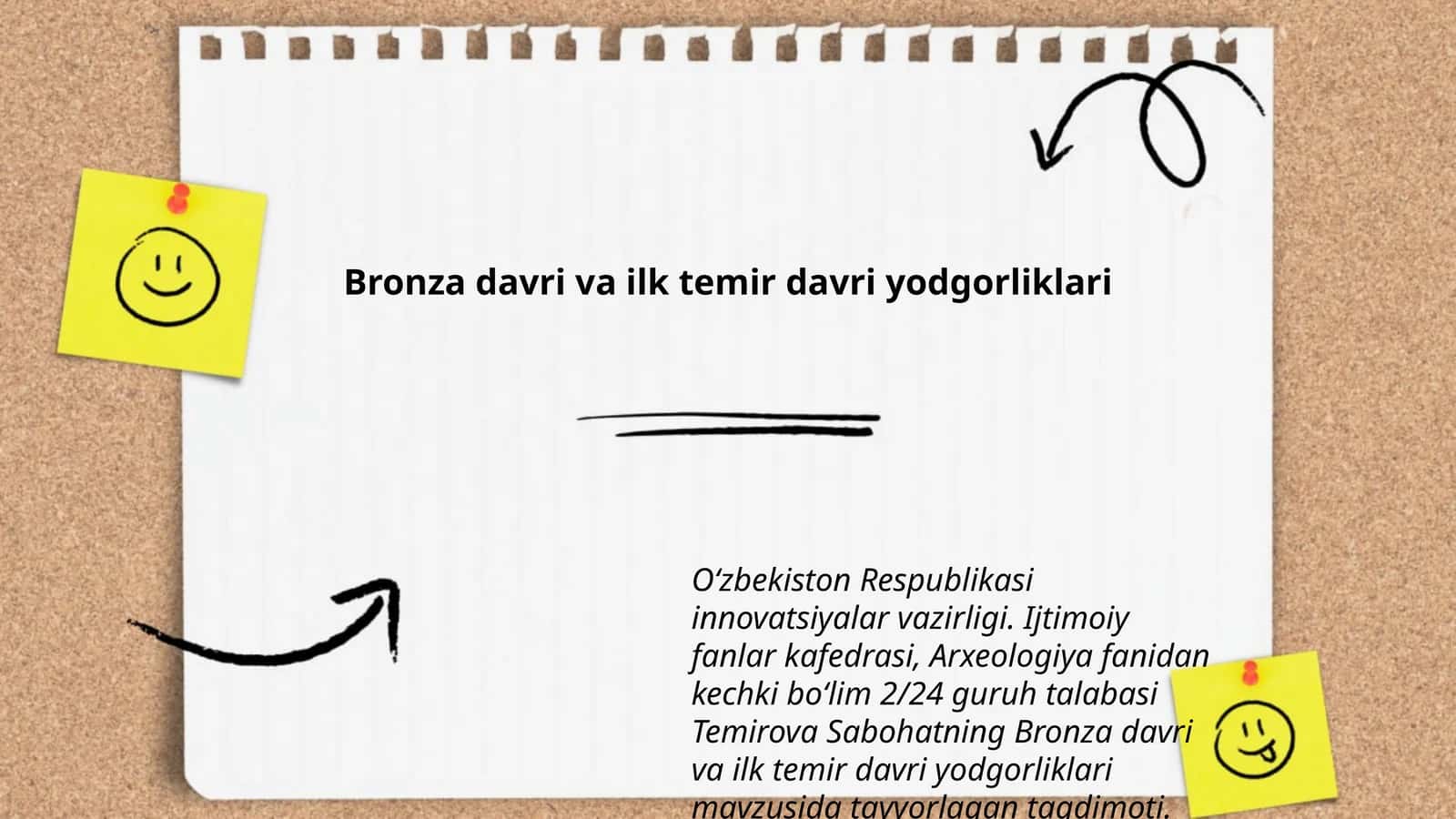 Bronza davri va ilk temir davri yodgorliklari