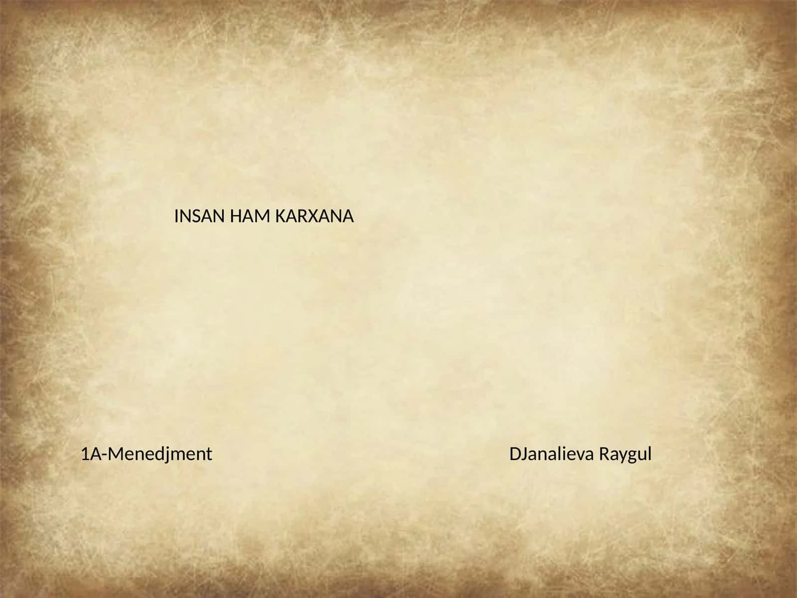Insan Ham Karxana