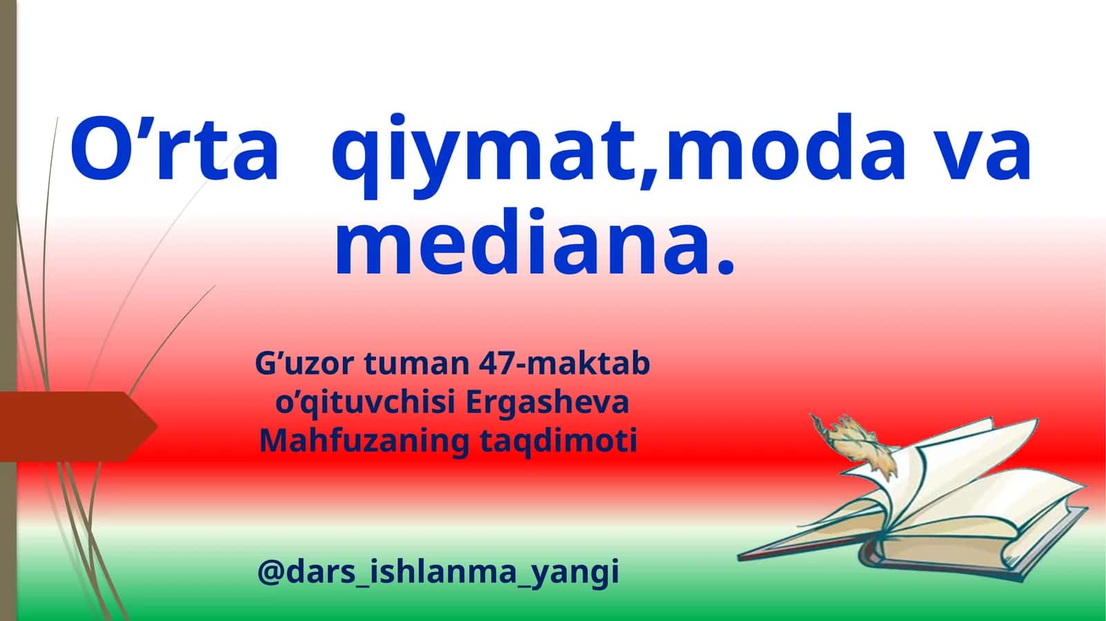 O’rta qiymat, modavamediana