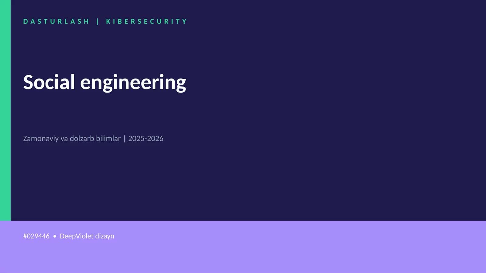 Social engineering