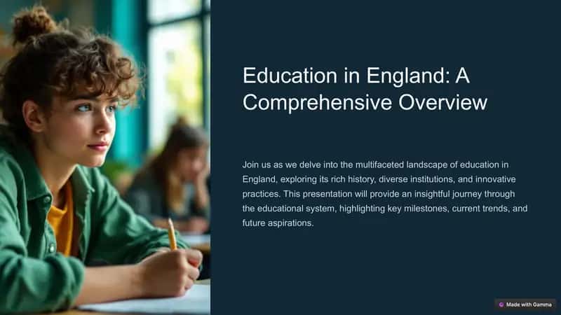 Education in England: A Comprehensive Overview