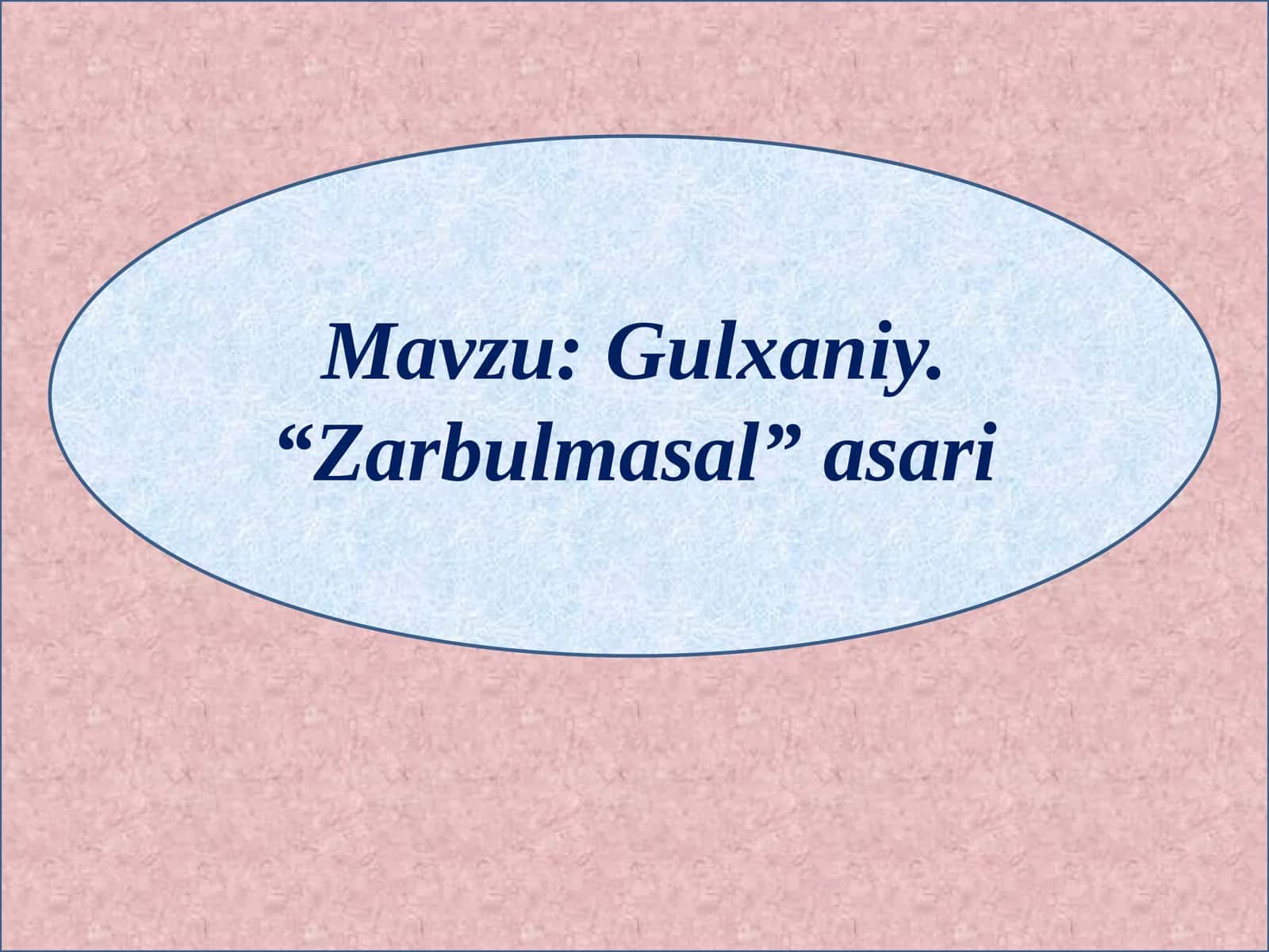 Zarbulmasal