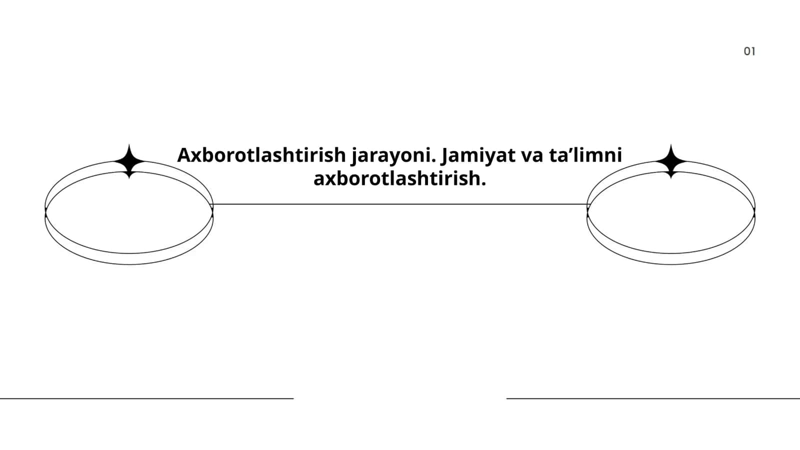 Axborotlashtirish jarayoni. Jamiyat va ta’limni axborotlashtirish