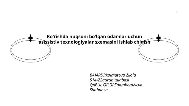 Asissistiv texnologiyalar sxemasi ishlab chiqish