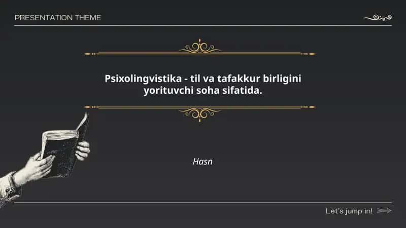 Til va tafakkur munosabati psixolingvistikasi
