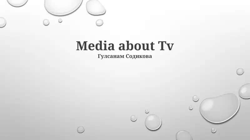 Media about Tv