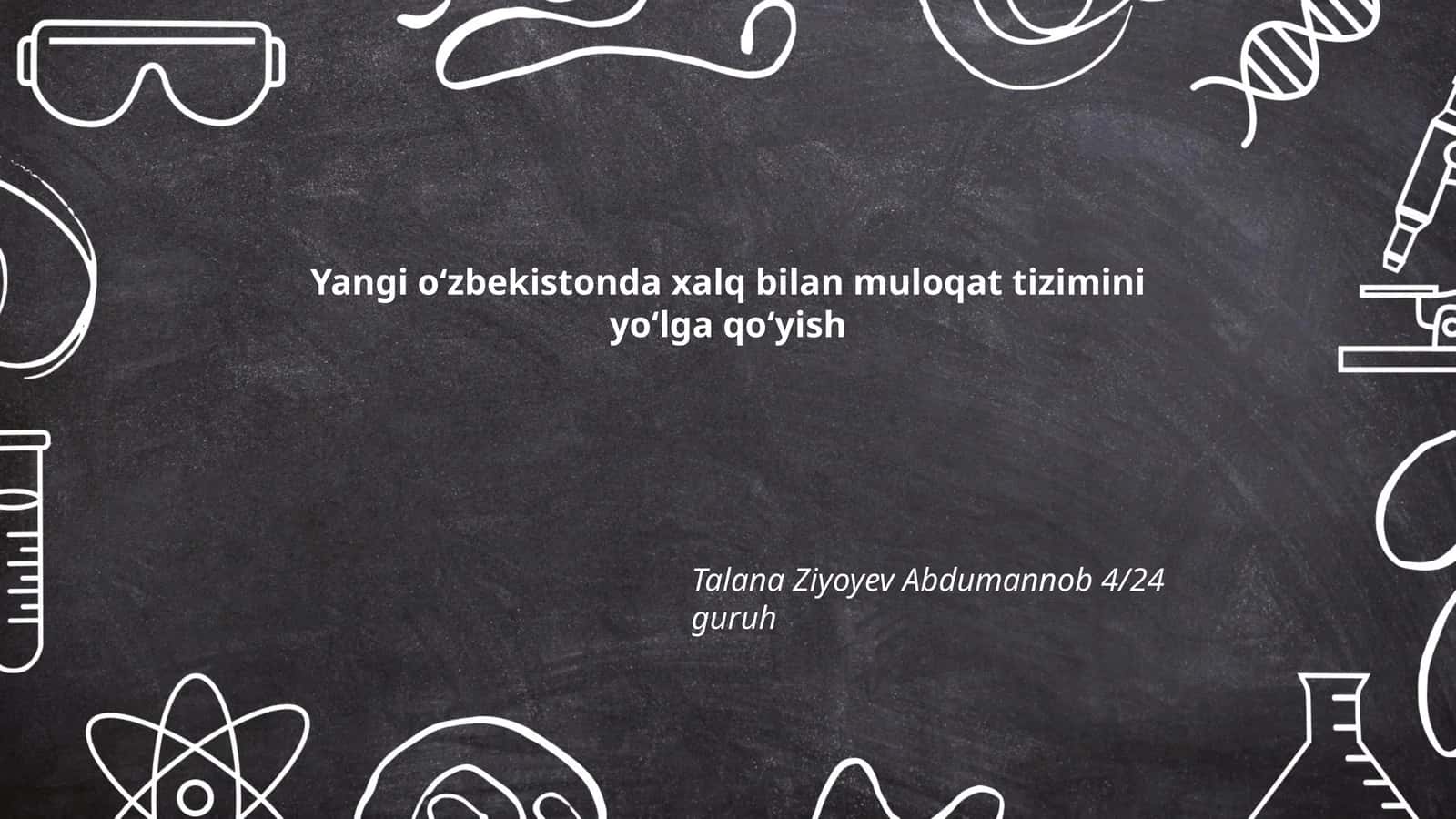 Yangi Oʻzbekistonda davlat boshqaruvining islohotlari