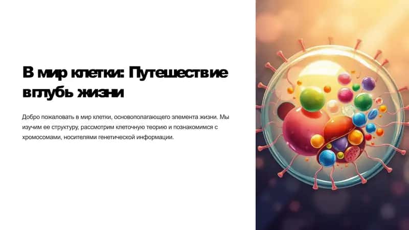 В мир клетки: Путешествие вглубь жизни