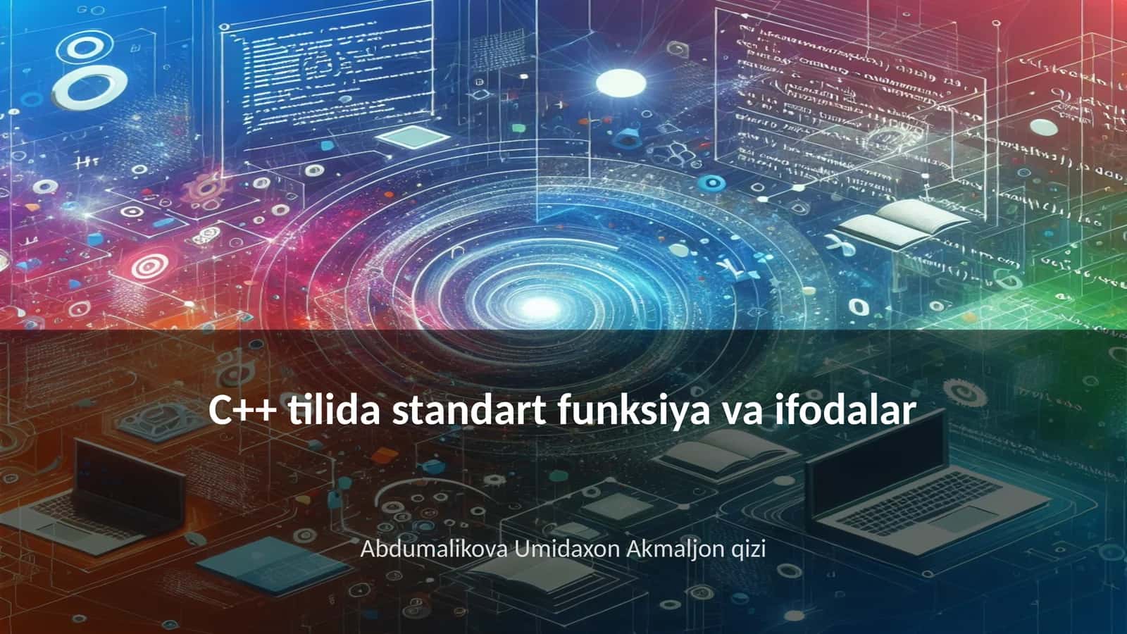 C++ tilida standart funksiya va ifodalar