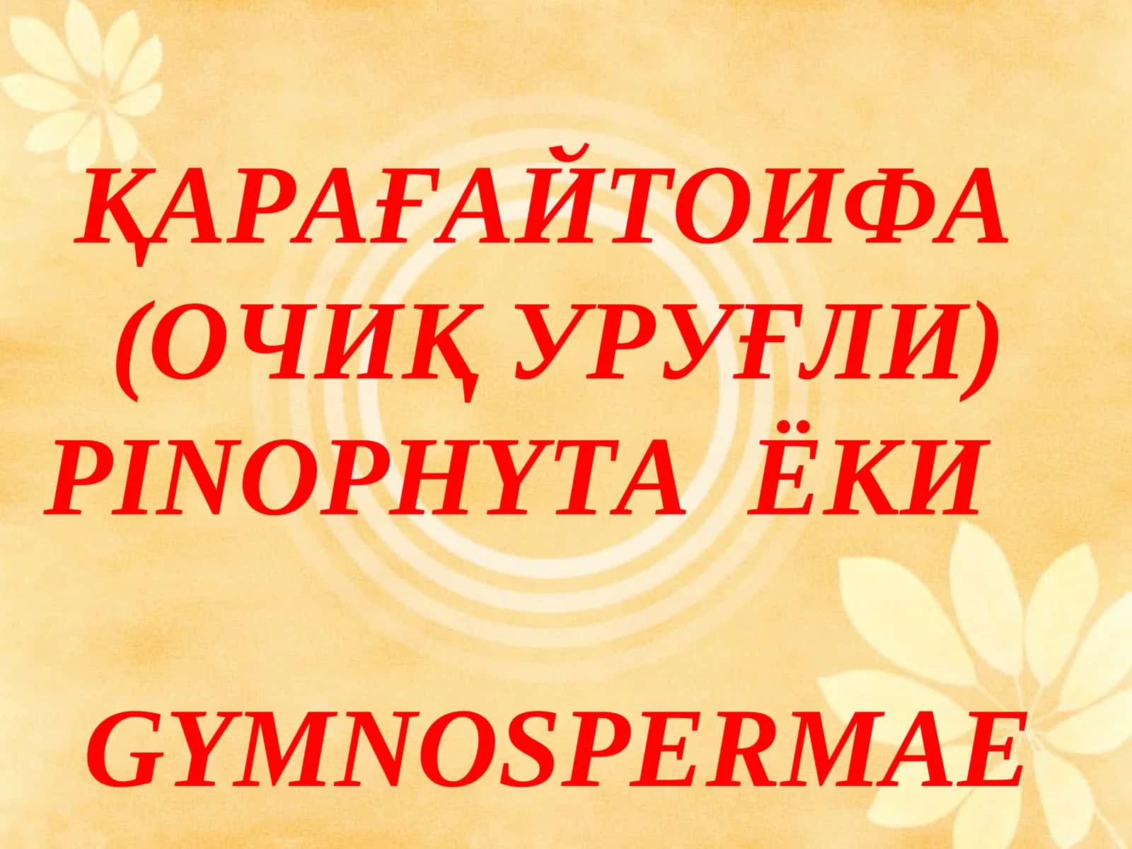 ҚАРАҒАЙТОИФА (ОЧИҚ УРУҒЛИ)