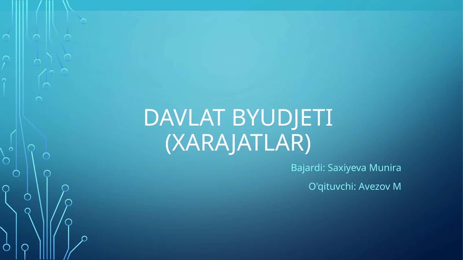 davlat byudjeti xarajatlari