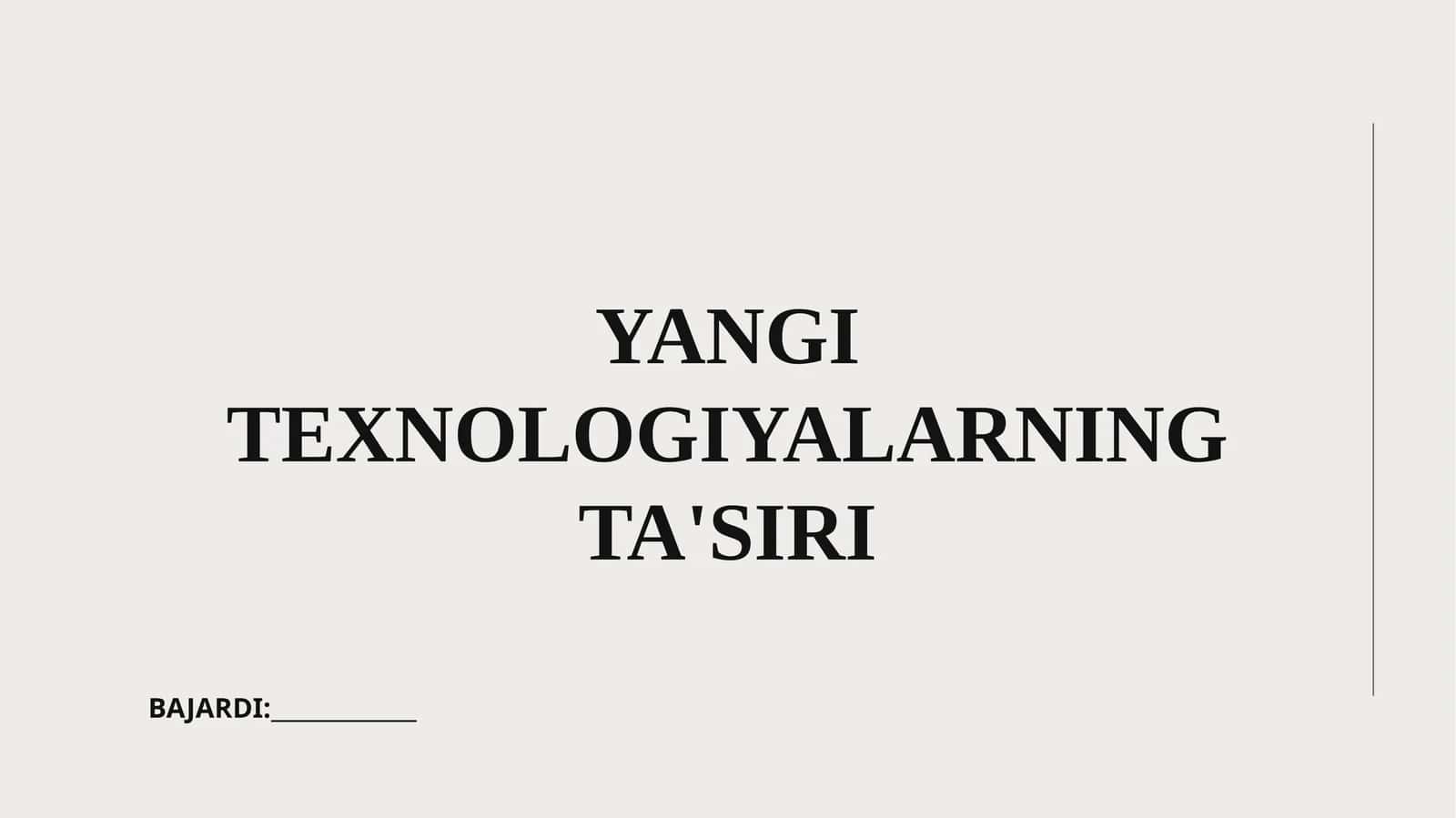 Texnologik inqilob tushunchasi