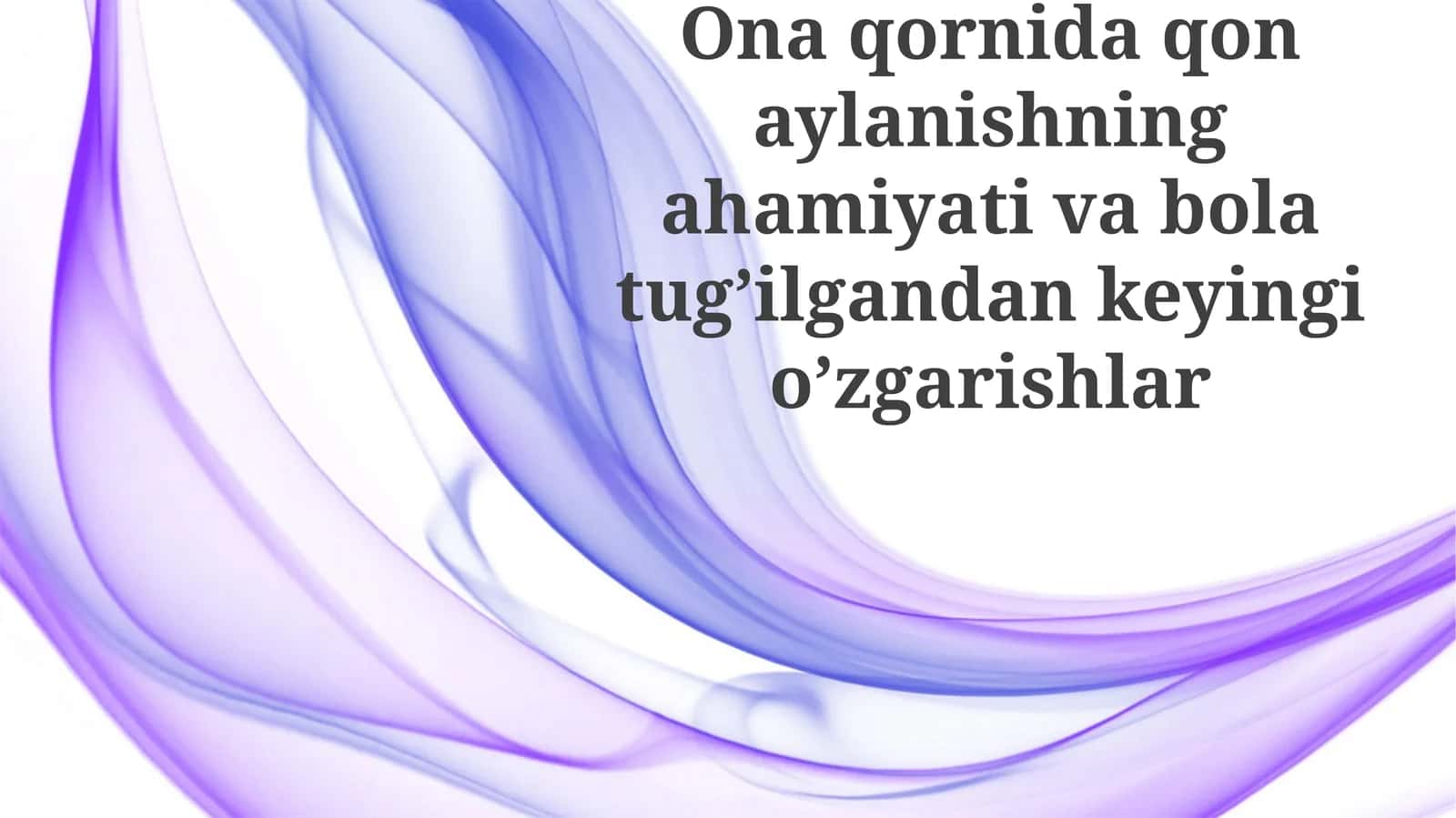 Bachadon qon ta'minoti: anatomiya va fiziologiya