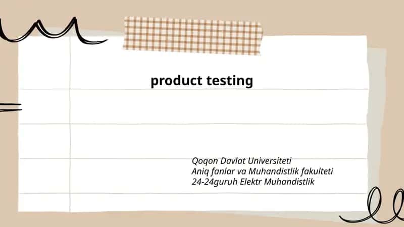 Test Planning and Strategy