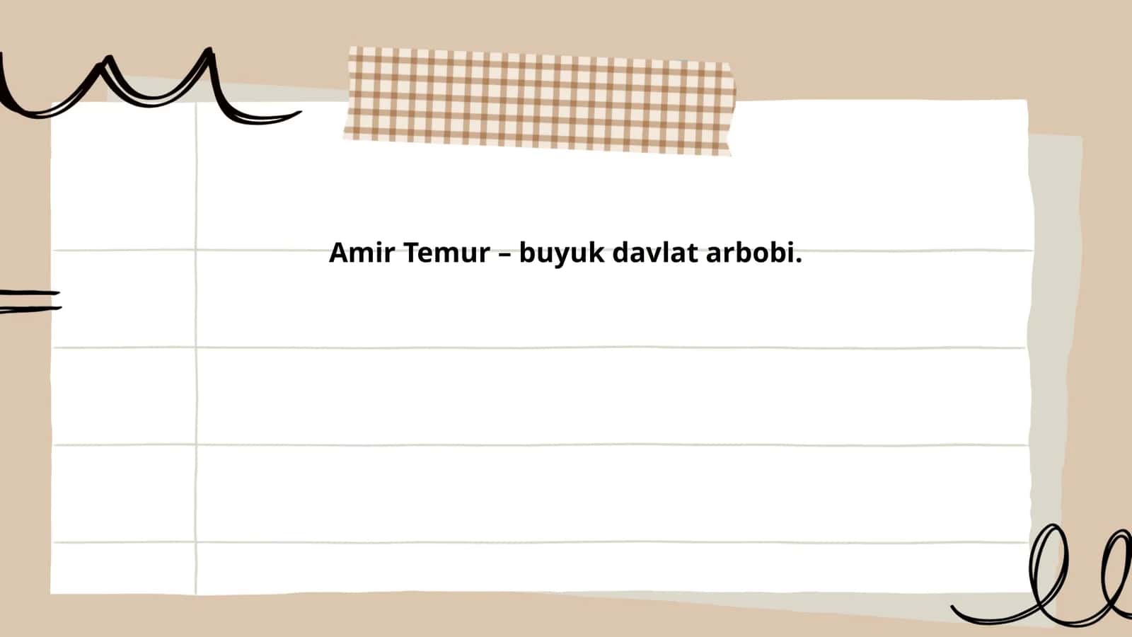 Amir Temurning tarixi