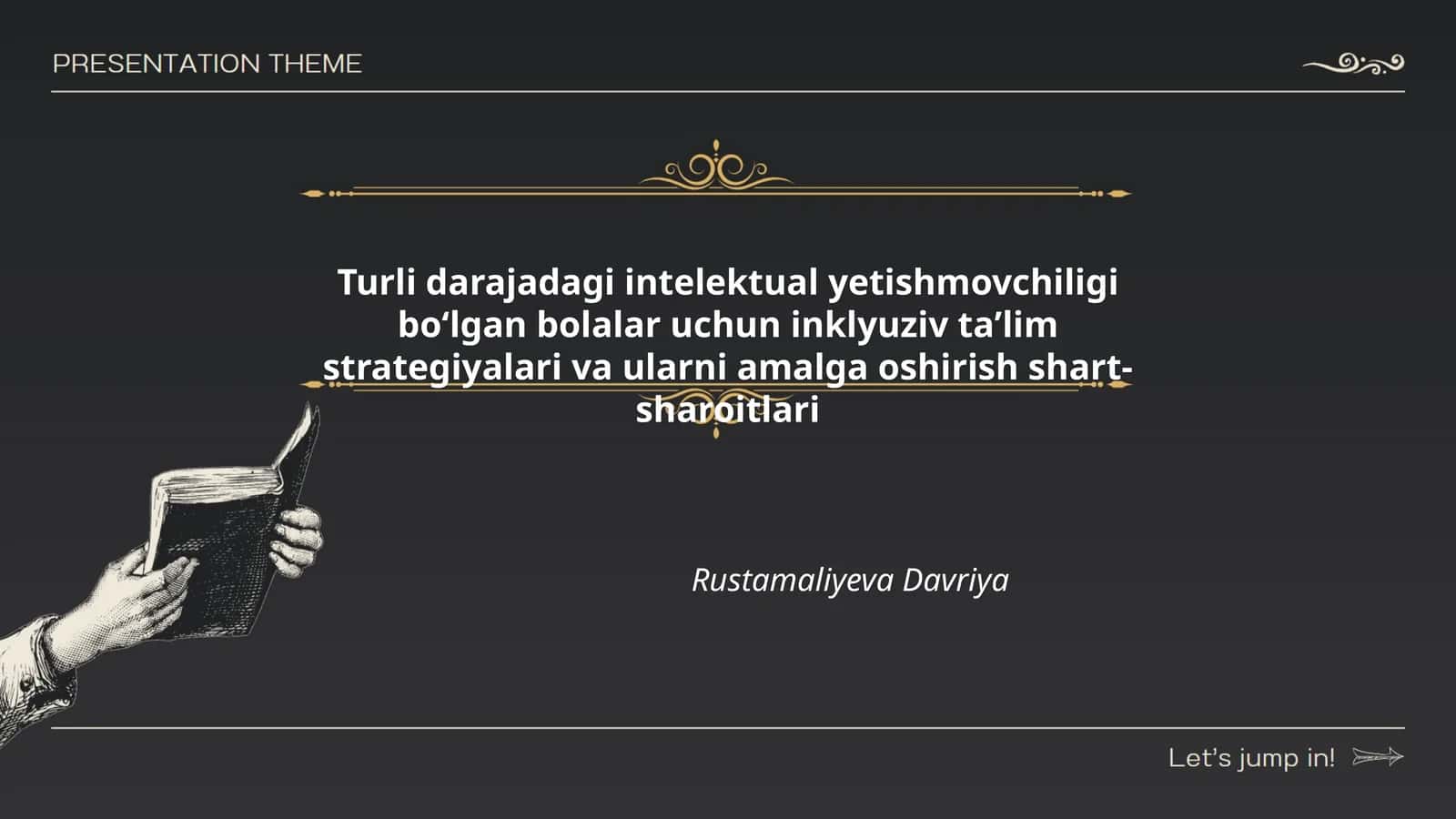 Turli darajadagi intelektual yetishmovchiligi boʻlgan bolalar uchun inklyuziv taʼlim strategiyalari va ularni amalga oshirish shart-sharoitlari